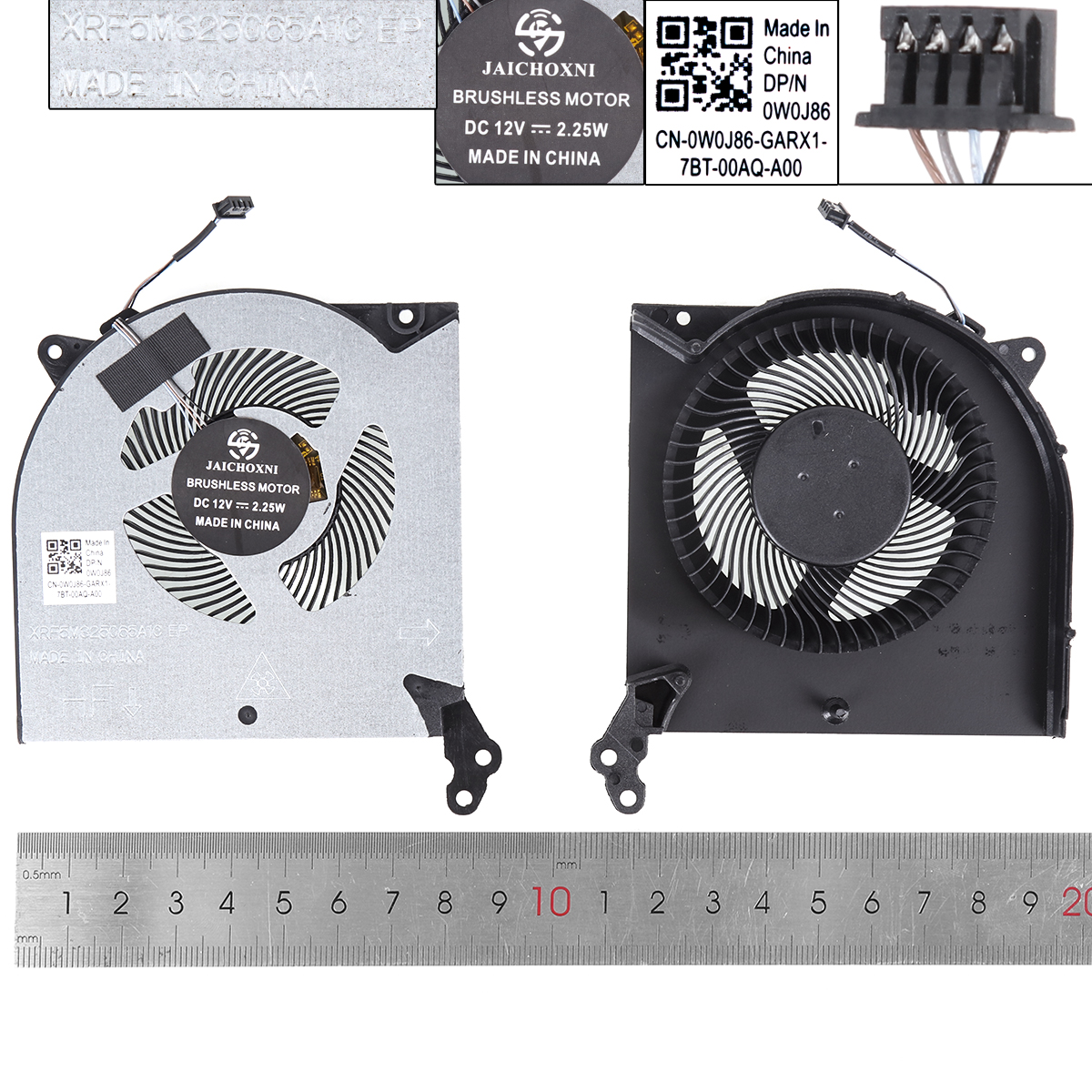 Picture of New Replacement CPU Cooling Fan For LENOVO 2020 R7000 Y550-15 Y7000P CPU 12V，High copy. N/A Layout